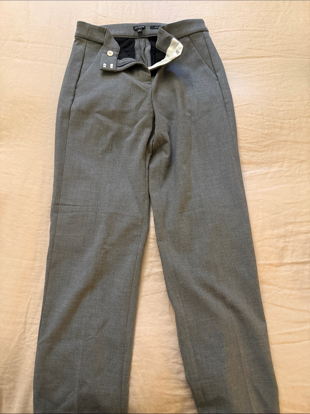 J. Crew Women's Kate Gray Tailored Trousers size 4